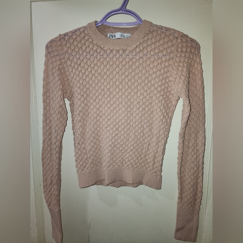 Zara longsleeve, size S, shady pink